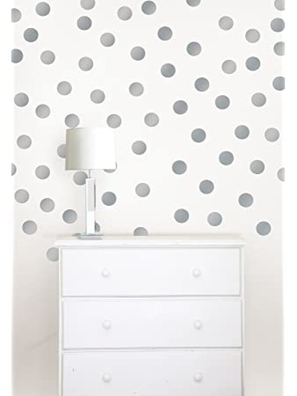 WALLPOPS METALLIC SILVER CONFETTI N/A