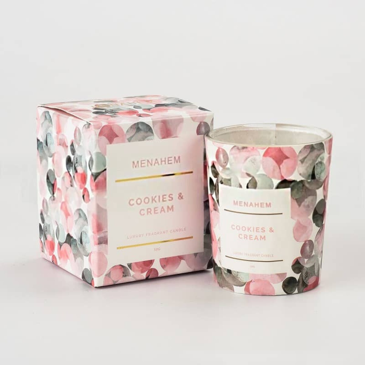 Vela aromática frasco vidrio 