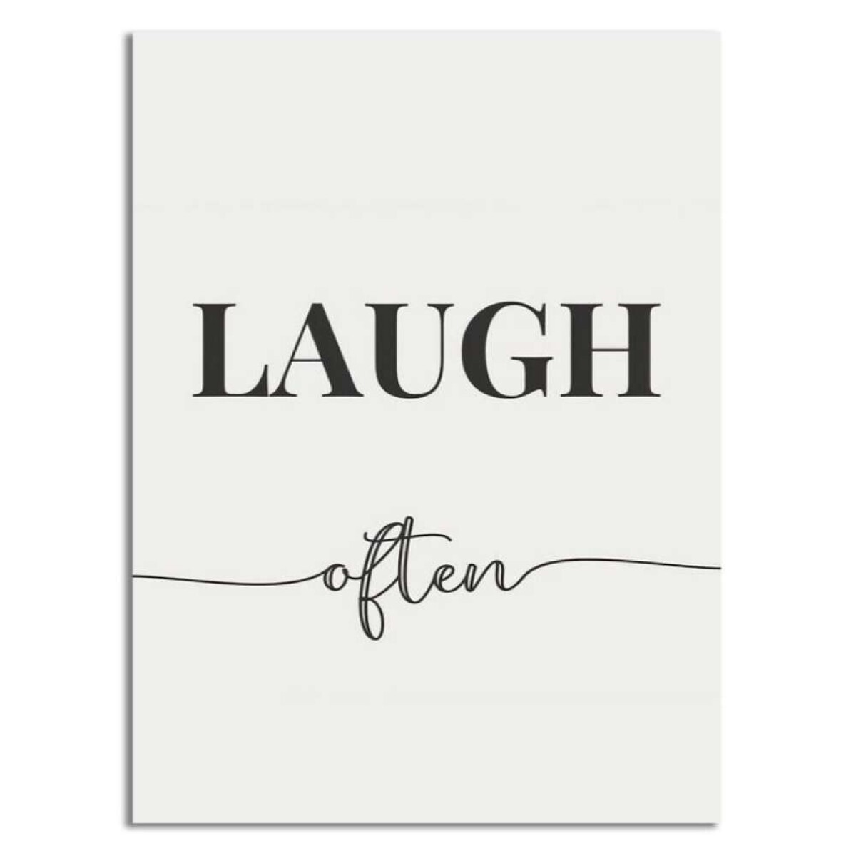 Cuadro Canvas 30X40Cm Laugh Often 