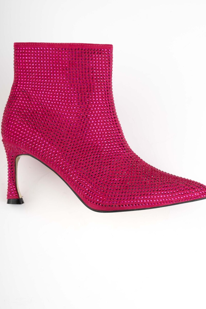 Botin con strass Fucsia