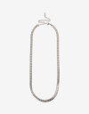 Collares Cortos Metal Collar Corto Acero Men´s Collection - Plateado