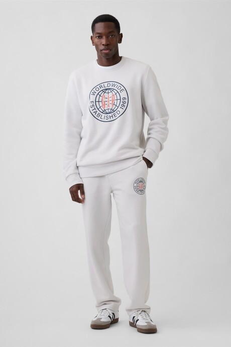 Buzo Deportivo Logo Gap Hombre Silver Swan