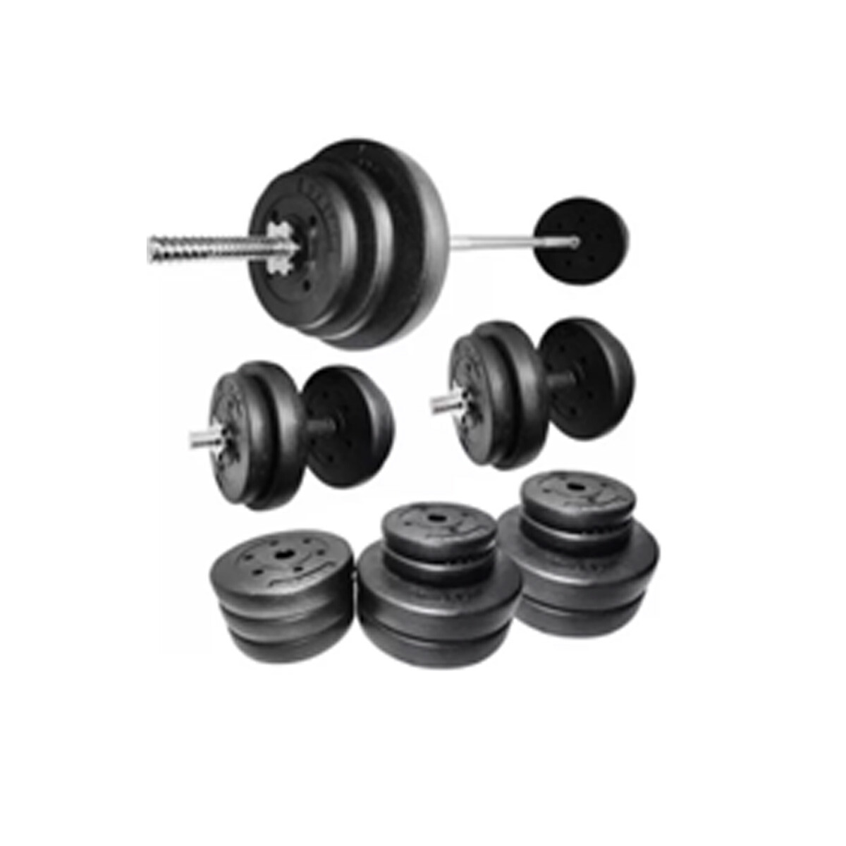 SET 2 MANCUERNAS SIN PESAS SOLO BARRA 