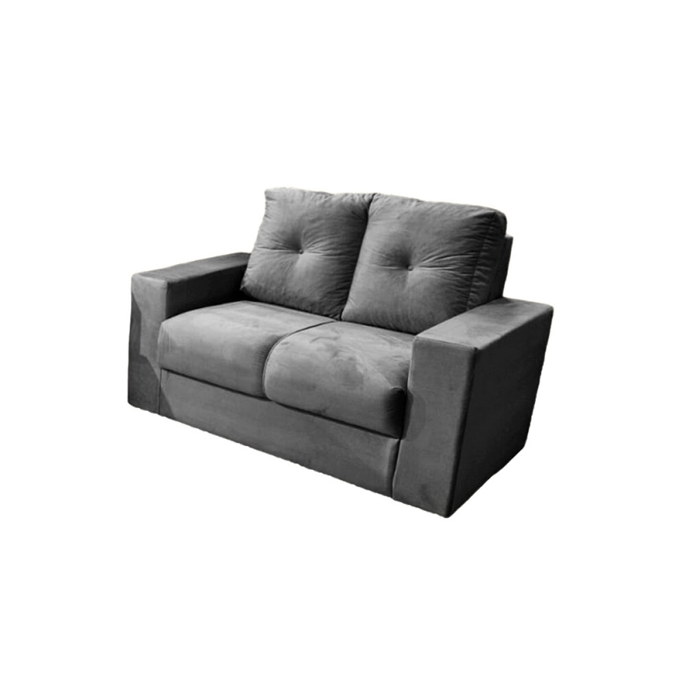 SOFA RUBI 3-2 LUGARES GRIS METAL OSCURO INVERFIN Unica
