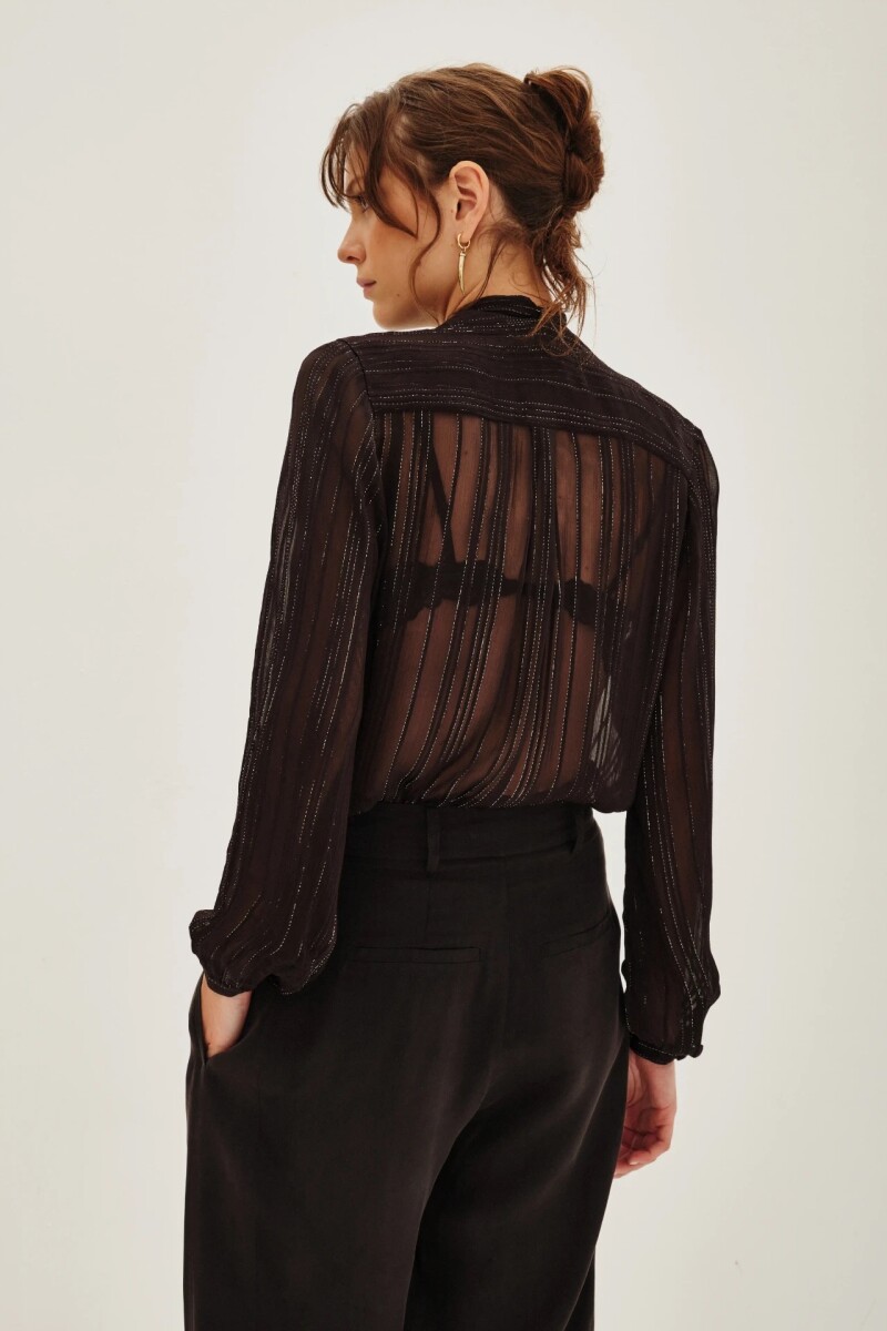 Camisa Maki Scarf Negro