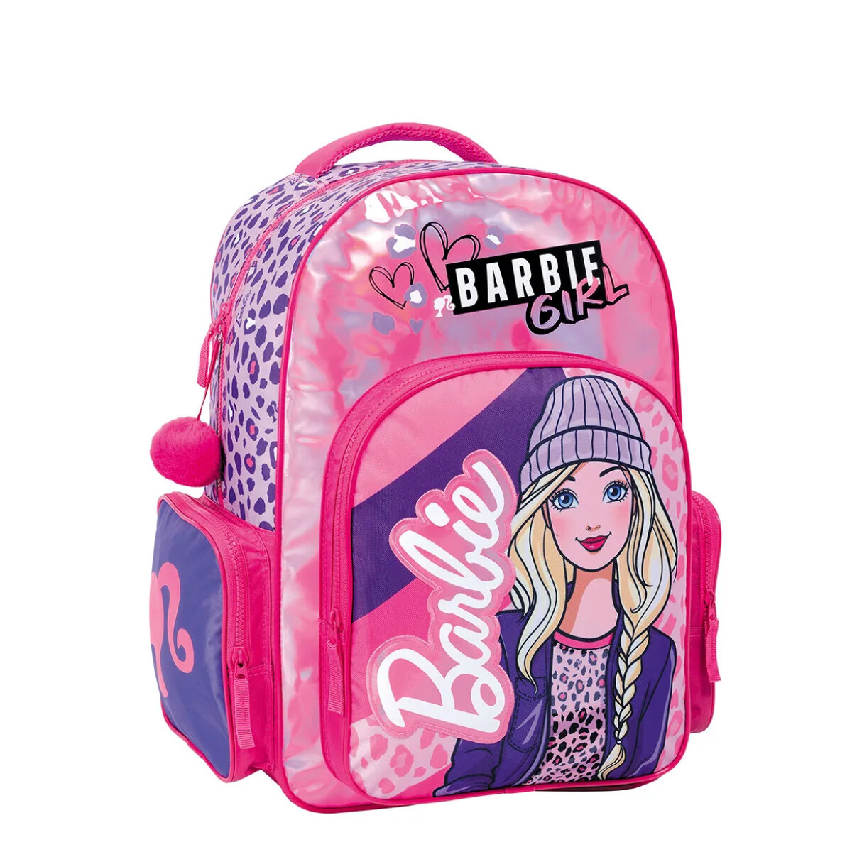 Mochila Barbie Girl 18" - Fucsia - Violeta - Rosado 