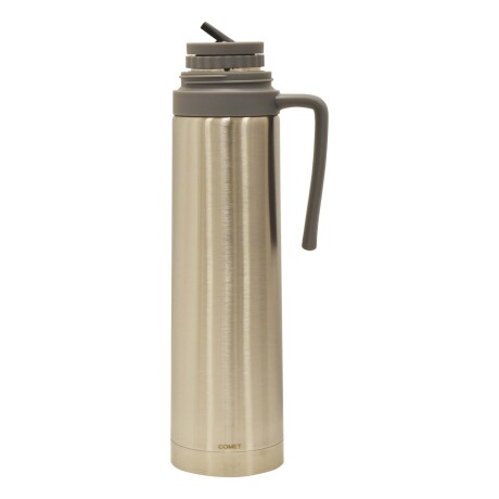 Kit Comet de Termo 750Ml c/Manija y Mate 160Ml en Acero Inox Plateado