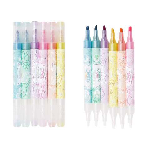 Marcadores con glitter borrables 6pcs Marcadores Con Glitter Borrables 6pcs