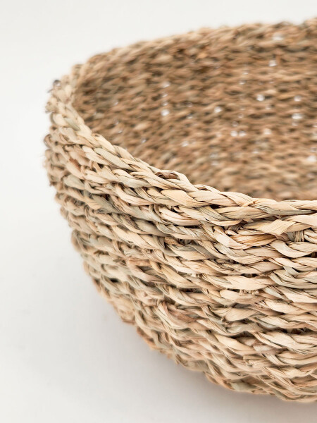 CANASTO REDONDO BAJO MARRON