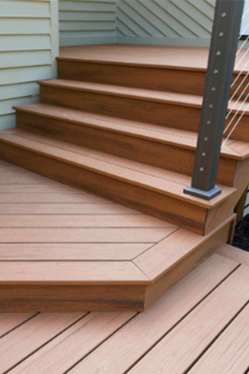 DECK WPC TEXTURADO TABLA DECK WPC TEXTURADO JE11 C04 TEAK 2850X148X23MM