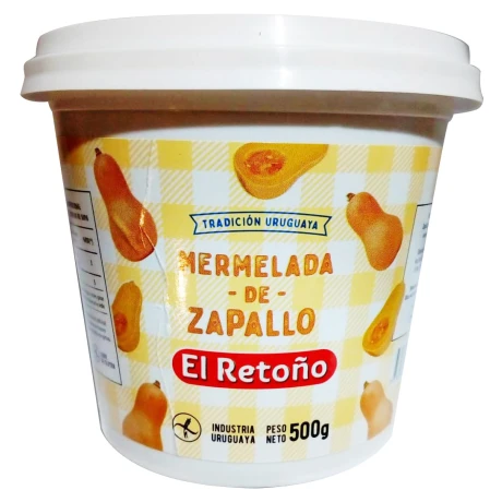 MERMELADA EL RETOÑO POTE 500G ZAPALLO MERMELADA EL RETOÑO POTE 500G ZAPALLO