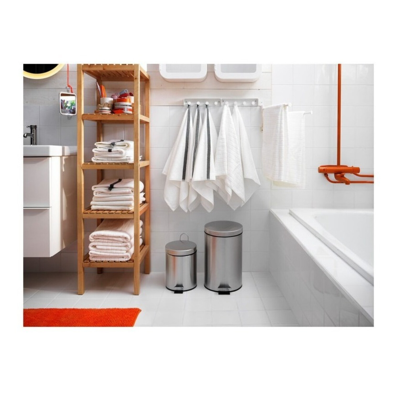 Papelera acero inoxidable 12 litros clearance