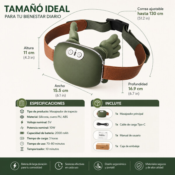 Masajeador Inalámbrico 3d Var1590 MASAJEADOR INALAM 3D VAR1590