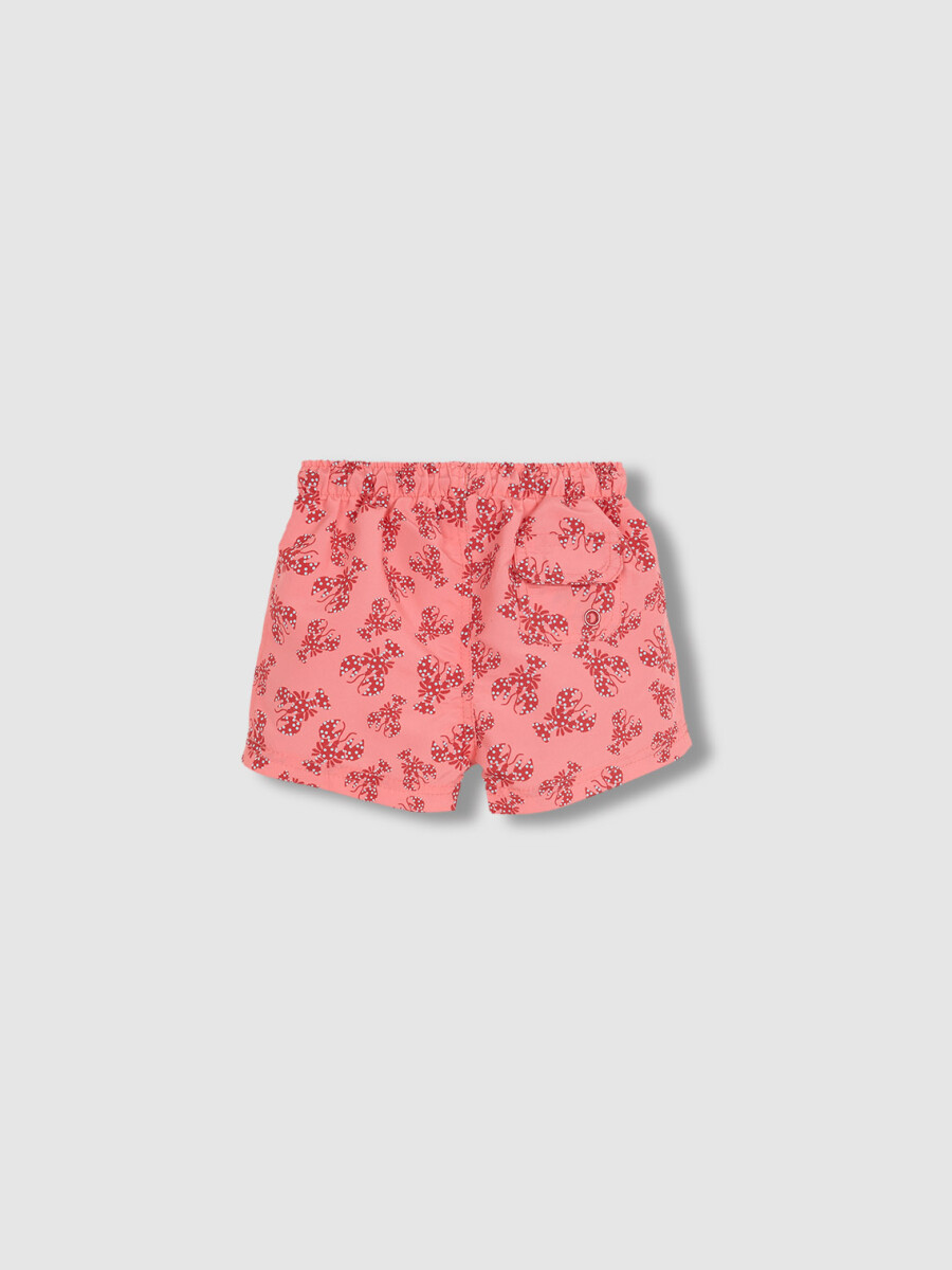 Bañador Estampado Langosta Rosa