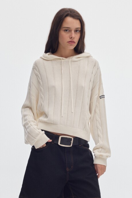 Hoodie Marlon Cream