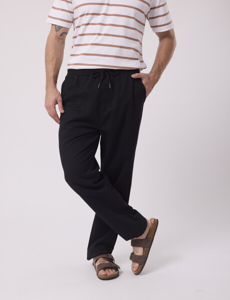 Pantalon cintura jogger negro
