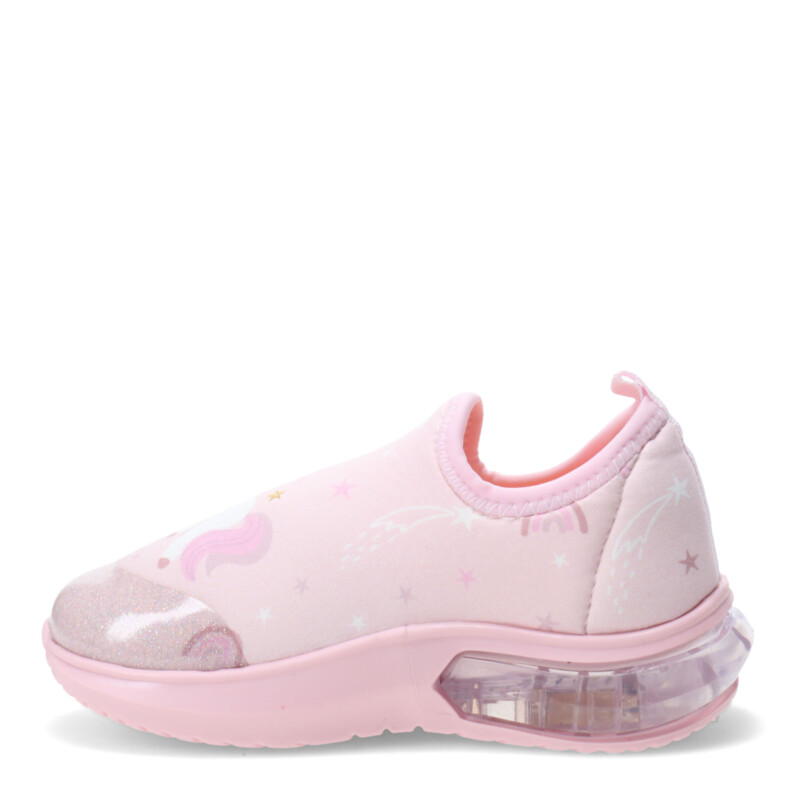 Championes Infantiles Bibi Space Wave 3.0 UNICORNIO Luces Rosado