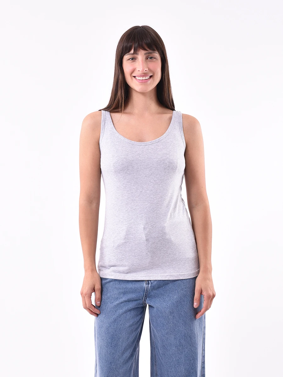 MUSCULOSA INTERIOR - GRIS MELANGE M 