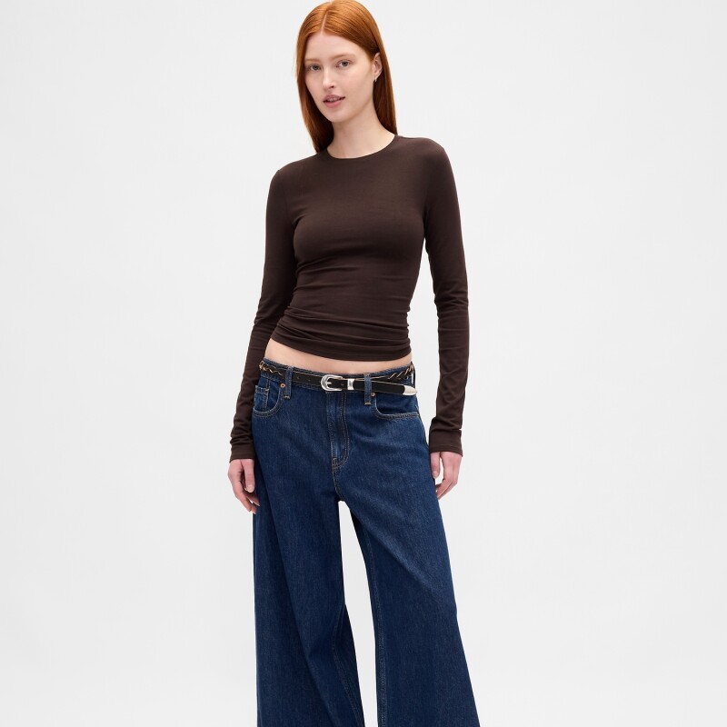 LS CLOSEKNIT CREW - 23 1/2 TERRA BROWN V2