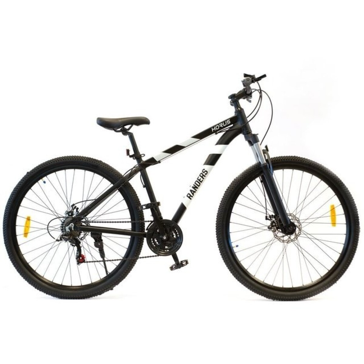 Bicicleta Randers Montaña 21V R29 Negro con Blanco L 