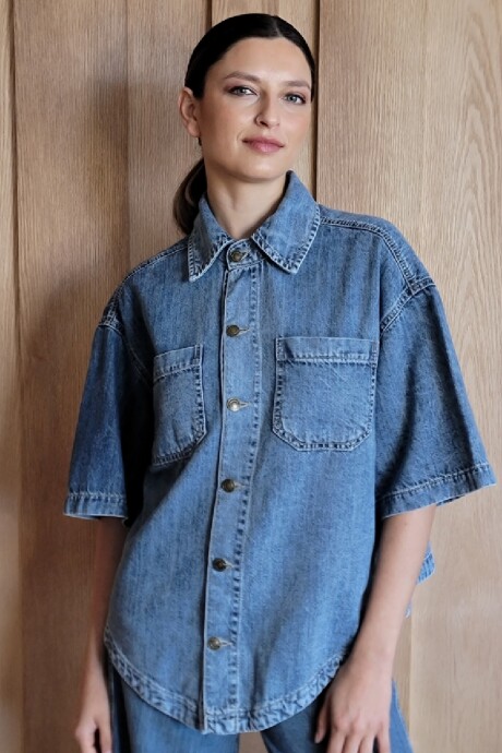 Sobrecamisa Sol Denim Azul Soft