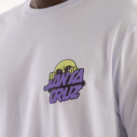 Remera Santa Cruz Knibbs Invasion Hand SS Blanco