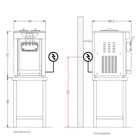 Maquina de Helado Soft de Mesa 30 Litros Maquina de Helado Soft de Mesa 30 Litros
