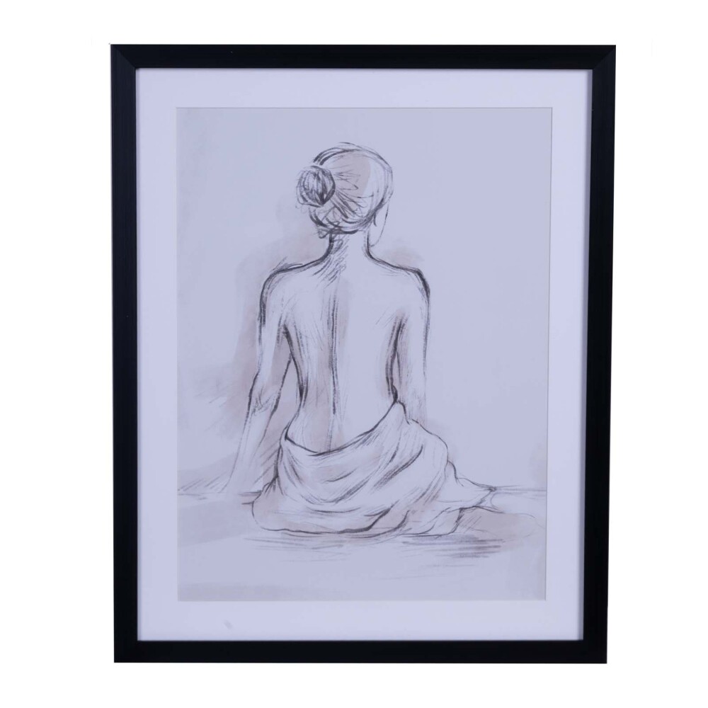 CUADRO 40X50CM PAPEL BLANCO MUSE II