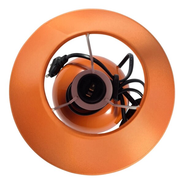 Lampara Portatil Cerámica Mesa Escritorio Luz Calidad Color Variante Naranja