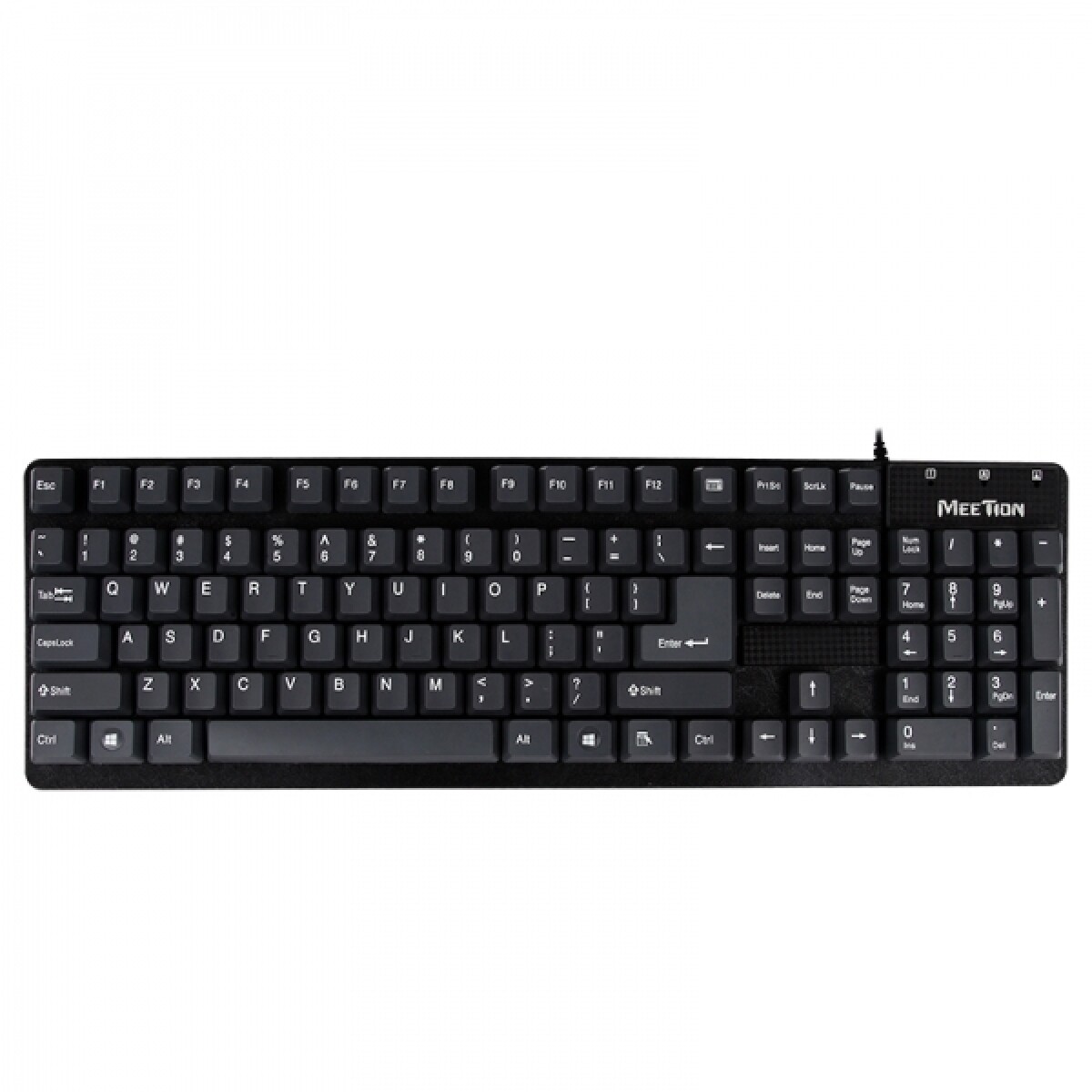 Teclado Meetion USB K202 Impermeable Negro 