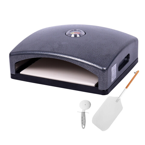 HORNO DE PIZZA A LA PIEDRA CON PALA RETRACTIL HORNO DE PIZZA A LA PIEDRA CON PALA RETRACTIL