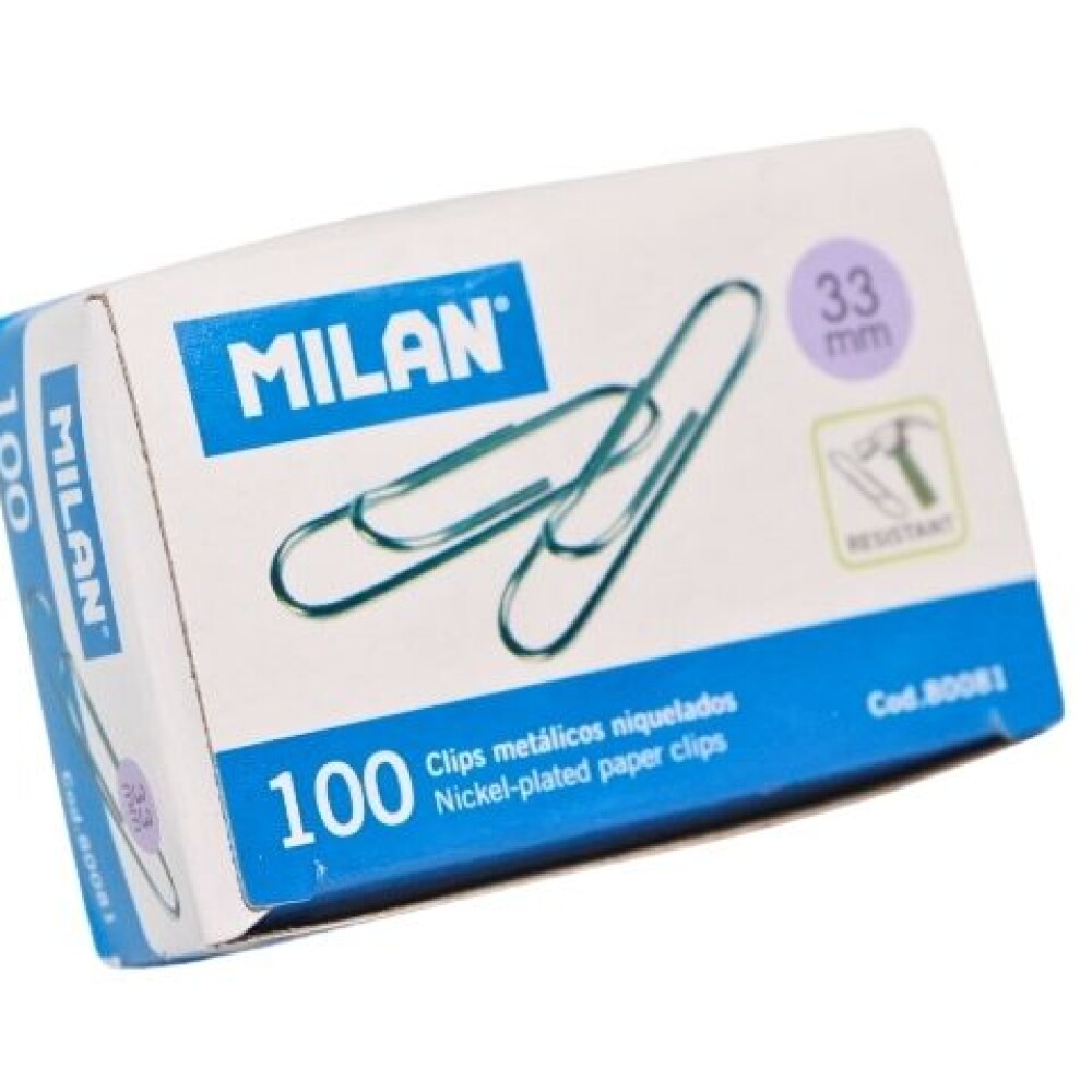 CLIP MILAN 33MM. X100 UNIDADES 80081 CLIP MILAN 33MM. X100 UNIDADES 80081