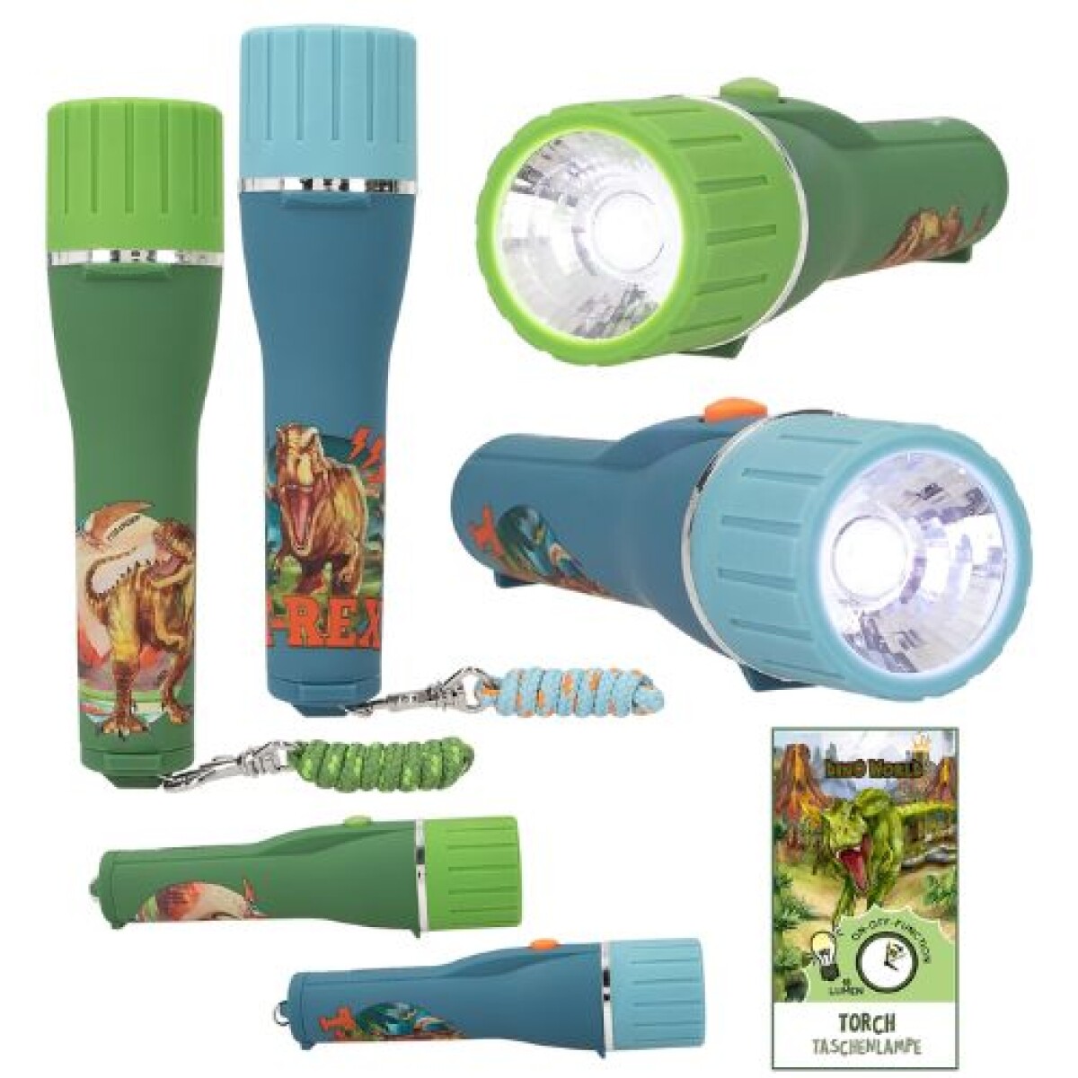 Linterna Dino World 