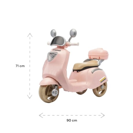 Moto a batería Bebesit Scooby 6v - Rosa Moto a batería Bebesit Scooby 6v - Rosa