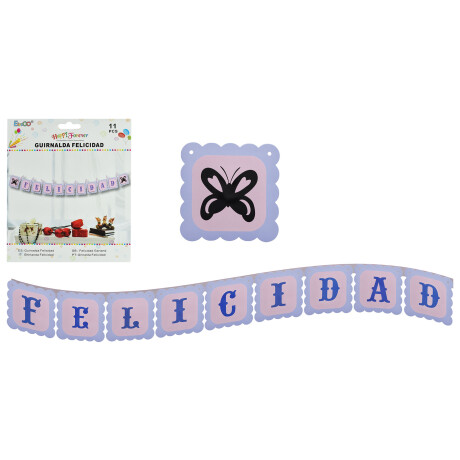 GUIRNALDA FELICIDADES PAPEL 22 GUIRNALDA FELICIDADES PAPEL 22
