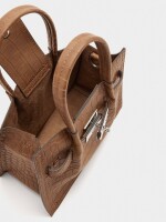 Bolso Tote Estampado Animal camel