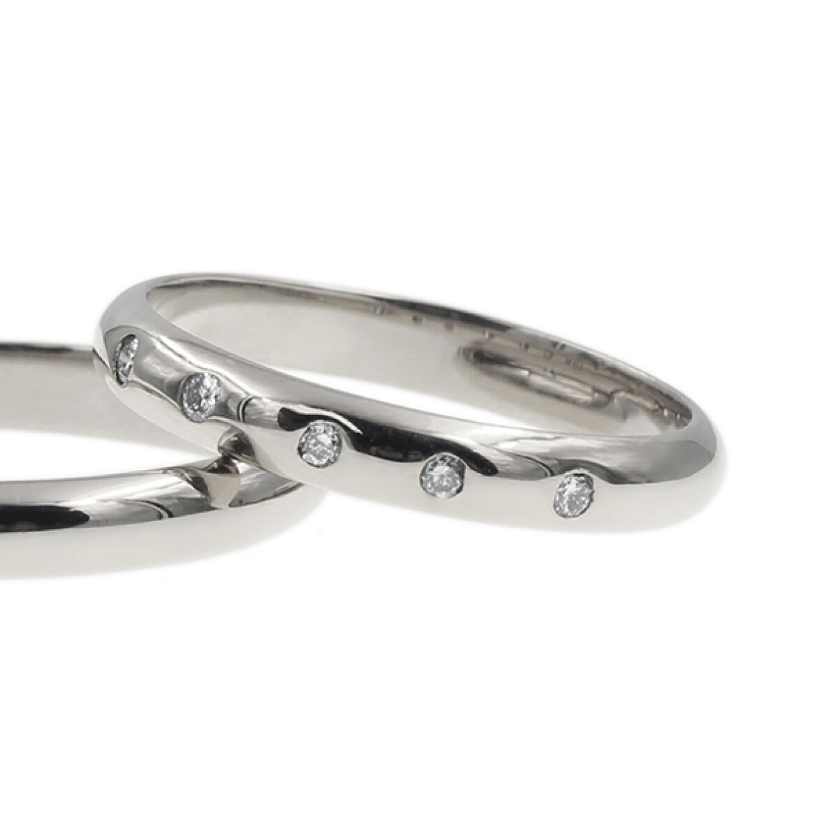 Una alianza de oro blanco 18k 3M2BRW 