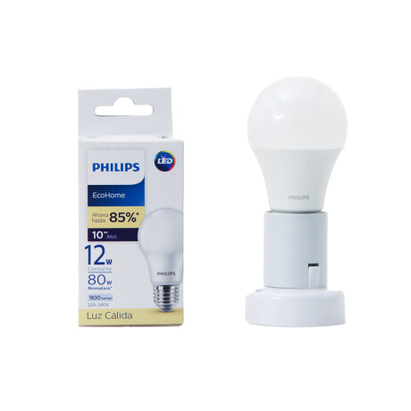 Bulbo EcoHome LED E27 1PF/20AR Cálido 12W