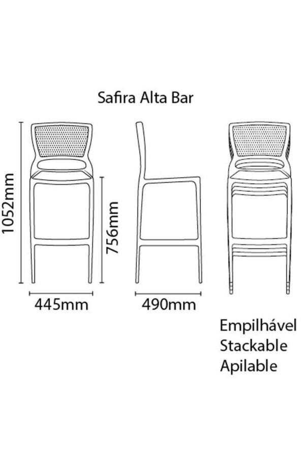 Banqueta Safira Banqueta Safira