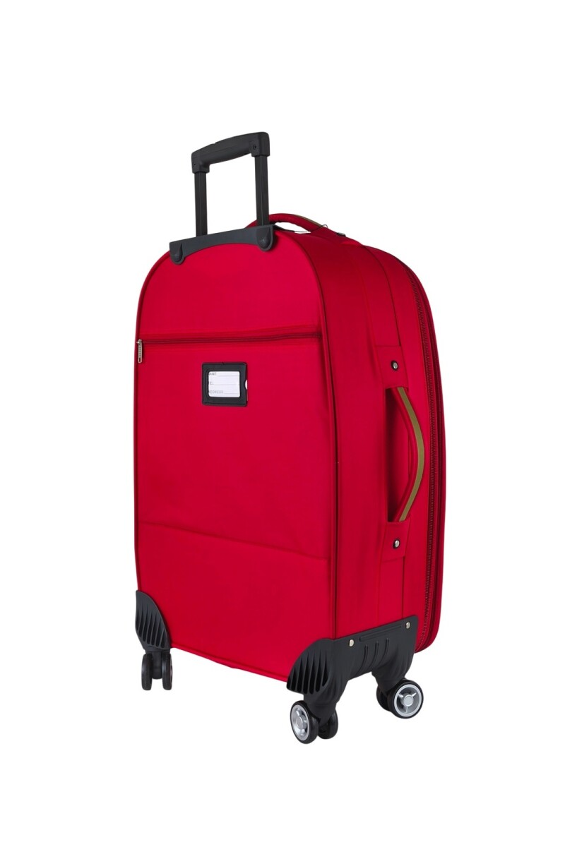 Valija 360 de tela Rojo