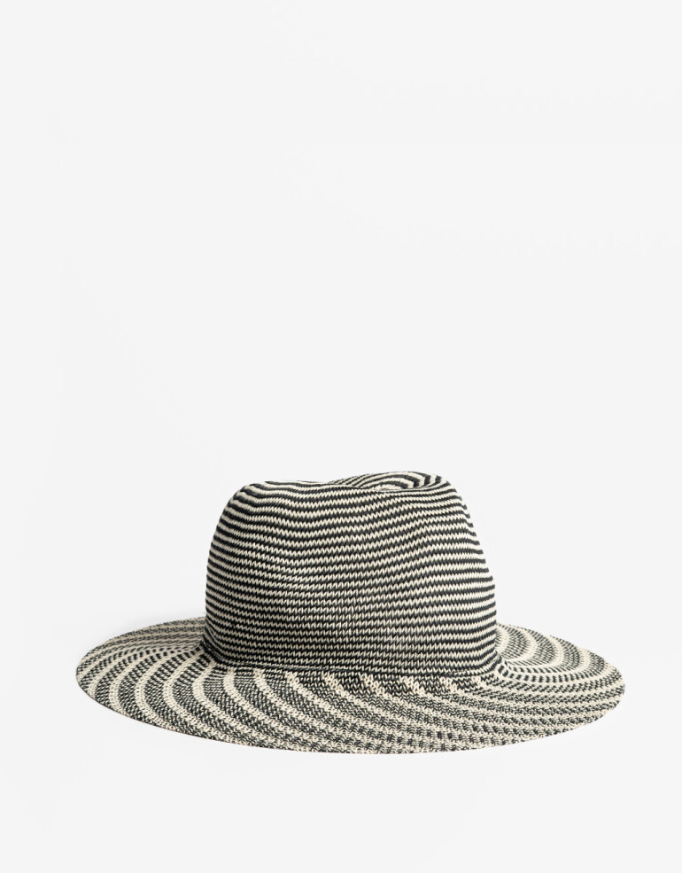 Sombreros Fedora con ala corta Sombrero Playa - Combinacion Bicolor