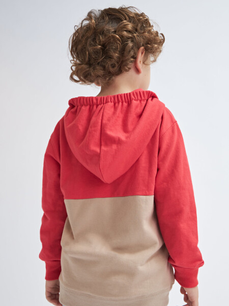 Chaqueta deportiva liviana con capucha Rojo