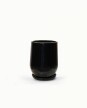 Maceta Fibrocemento c/plato - 50cm x 30cm "Modelo Avalon Negro Brillo
