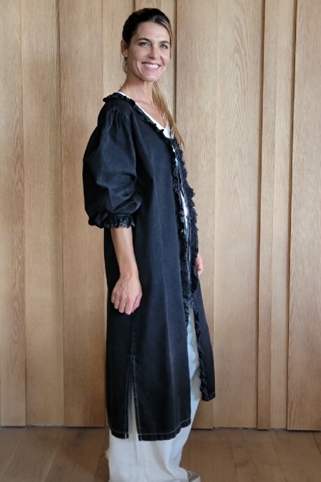 Kimono Almeja Denim Negro