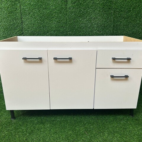 [OUTLET] Bajo mesada 3 puertas 1 cajón S/Pileta 120x50x73cm Blanco [SOLO RETIRO] [OUTLET] Bajo mesada 3 puertas 1 cajón S/Pileta 120x50x73cm Blanco [SOLO RETIRO]