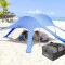 Gazebo carpa de playa, 6 patas Celeste