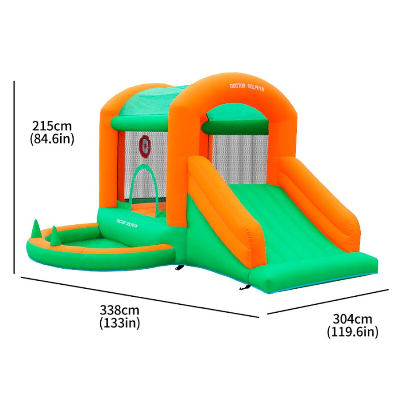 Casa inflable naranja interior o exterior Casa inflable naranja interior o exterior