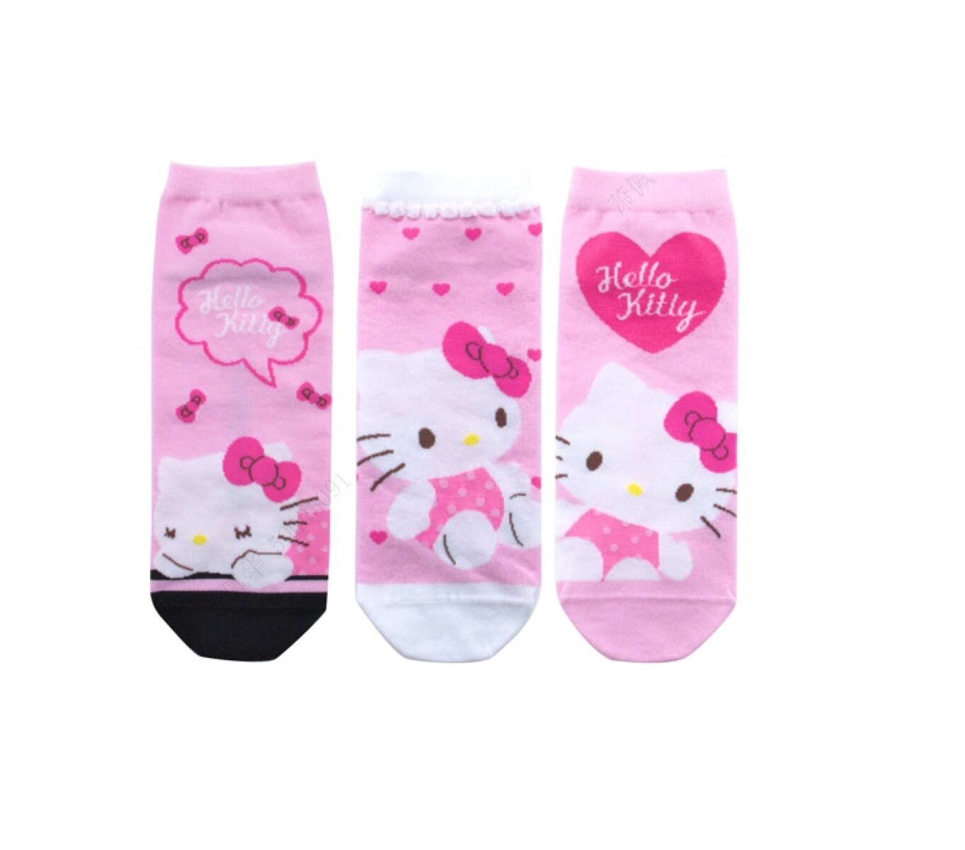 Medias Hello Kitty 3pcs 