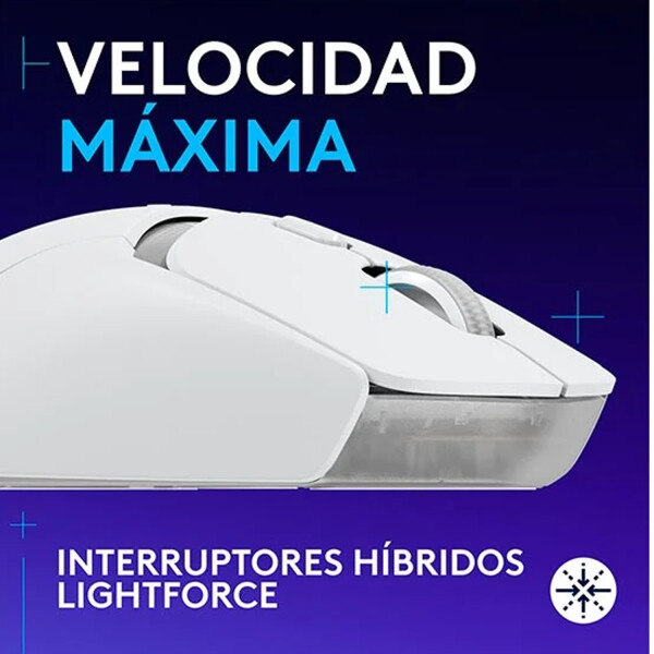 Mouse Logitech G309 Inalámbrico Lighspeed Hero BLANCO