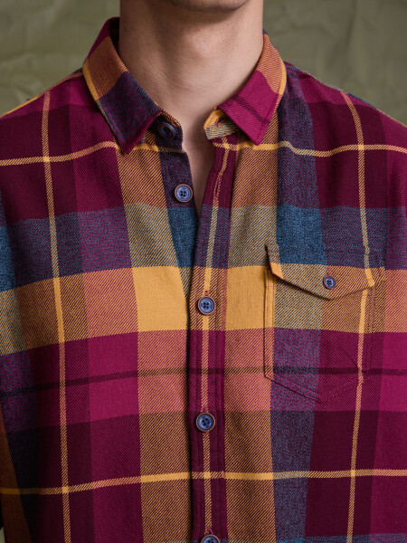 SHIRT VIRGINIA 5.0 BORDÓ-MAIZ